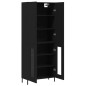 vidaXL Highboard Schwarz 69,5x34x180 cm Holzwerkstoff vidaXL Highboard Schwarz 69,5x34x180 cm Holzwerkstoff