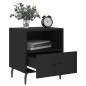 vidaXL Nachttische 2 Stk. Schwarz 40x35x47,5 cm Holzwerkstoff vidaXL Nachttische 2 Stk. Schwarz 40x35x47,5 cm Holzwerkstoff