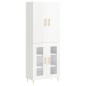 vidaXL Highboard Hochglanz-Weiß 69,5x34x180 cm Holzwerkstoff vidaXL Highboard Hochglanz-Weiß 69,5x34x180 cm Holzwerkstoff