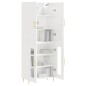 vidaXL Highboard Hochglanz-Weiß 69,5x34x180 cm Holzwerkstoff vidaXL Highboard Hochglanz-Weiß 69,5x34x180 cm Holzwerkstoff