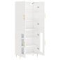 vidaXL Highboard Hochglanz-Weiß 69,5x34x180 cm Holzwerkstoff vidaXL Highboard Hochglanz-Weiß 69,5x34x180 cm Holzwerkstoff