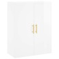vidaXL Highboard Hochglanz-Weiß 69,5x34x180 cm Holzwerkstoff vidaXL Highboard Hochglanz-Weiß 69,5x34x180 cm Holzwerkstoff