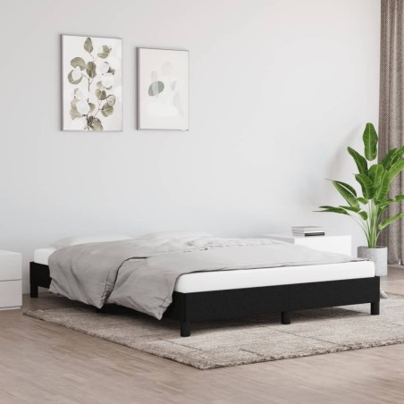 vidaXL Bettgestell Schwarz 140x200 cm Stoff