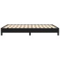 vidaXL Bettgestell Schwarz 140x200 cm Stoff vidaXL Bettgestell Schwarz 140x200 cm Stoff