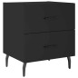 vidaXL Nachttische 2 Stk. Schwarz 40x35x47,5 cm Holzwerkstoff vidaXL Nachttische 2 Stk. Schwarz 40x35x47,5 cm Holzwerkstoff
