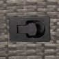 Gartenstühle 2 Stk. mit Auflagen Poly Rattan Grau Gartenstühle 2 Stk. mit Auflagen Poly Rattan Grau