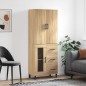 vidaXL Highboard Sonoma-Eiche 69,5x34x180 cm Holzwerkstoff vidaXL Highboard Sonoma-Eiche 69,5x34x180 cm Holzwerkstoff