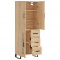 vidaXL Highboard Sonoma-Eiche 69,5x34x180 cm Holzwerkstoff vidaXL Highboard Sonoma-Eiche 69,5x34x180 cm Holzwerkstoff