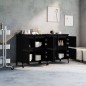vidaXL Sideboards 2 Stk. Schwarz 60x35x70 cm Holzwerkstoff vidaXL Sideboards 2 Stk. Schwarz 60x35x70 cm Holzwerkstoff