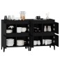 vidaXL Sideboards 2 Stk. Schwarz 60x35x70 cm Holzwerkstoff vidaXL Sideboards 2 Stk. Schwarz 60x35x70 cm Holzwerkstoff