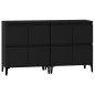 vidaXL Sideboards 2 Stk. Schwarz 60x35x70 cm Holzwerkstoff vidaXL Sideboards 2 Stk. Schwarz 60x35x70 cm Holzwerkstoff