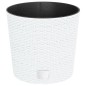 vidaXL Pflanzkübel mit herausnehmbaren Einsatz Weiß 15/15,3L PP-Rattan vidaXL Pflanzkübel mit herausnehmbaren Einsatz Weiß 15/15,3L PP-Rattan