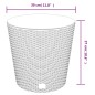 vidaXL Pflanzkübel mit herausnehmbaren Einsatz Weiß 15/15,3L PP-Rattan vidaXL Pflanzkübel mit herausnehmbaren Einsatz Weiß 15/15,3L PP-Rattan
