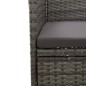 Garten-Essstühle 2 Stk. Poly Rattan Grau Garten-Essstühle 2 Stk. Poly Rattan Grau