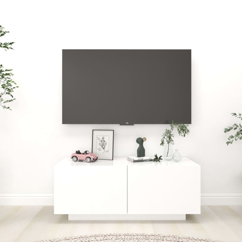 vidaXL TV-Schrank Weiß 100x35x40 cm Holzwerkstoff vidaXL TV-Schrank Weiß 100x35x40 cm Holzwerkstoff