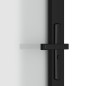 vidaXL Innentür 102,5x201,5 cm Schwarz Mattglas und Aluminium vidaXL Innentür 102,5x201,5 cm Schwarz Mattglas und Aluminium