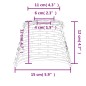 vidaXL Lampenschirm Braun Ø15x12 cm Korbweide vidaXL Lampenschirm Braun Ø15x12 cm Korbweide