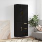 vidaXL Highboard Schwarz 69,5x34x180 cm Holzwerkstoff vidaXL Highboard Schwarz 69,5x34x180 cm Holzwerkstoff
