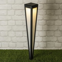 HI LED-Solar-Gartenleuchte 75 cm Schwarz