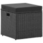 vidaXL 4-tlg. Garten-Lounge-Set Schwarz mit Auflagen Poly Rattan vidaXL 4-tlg. Garten-Lounge-Set Schwarz mit Auflagen Poly Rattan