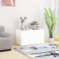 vidaXL Aufbewahrungstruhe Weiß 84x42x46 cm Holzwerkstoff vidaXL Aufbewahrungstruhe Weiß 84x42x46 cm Holzwerkstoff