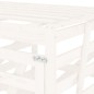 vidaXL Mülltonnenbox für 3 Tonnen Weiß Massivholz Kiefer vidaXL Mülltonnenbox für 3 Tonnen Weiß Massivholz Kiefer