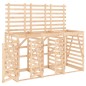 vidaXL Mülltonnenbox für 3 Tonnen Massivholz Kiefer vidaXL Mülltonnenbox für 3 Tonnen Massivholz Kiefer