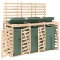 vidaXL Mülltonnenbox für 3 Tonnen Massivholz Kiefer vidaXL Mülltonnenbox für 3 Tonnen Massivholz Kiefer