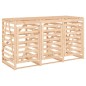 vidaXL Mülltonnenbox für 3 Tonnen Massivholz Kiefer vidaXL Mülltonnenbox für 3 Tonnen Massivholz Kiefer