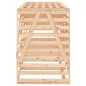 vidaXL Mülltonnenbox für 3 Tonnen Massivholz Kiefer vidaXL Mülltonnenbox für 3 Tonnen Massivholz Kiefer