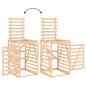 vidaXL Mülltonnenbox für 3 Tonnen Massivholz Kiefer vidaXL Mülltonnenbox für 3 Tonnen Massivholz Kiefer