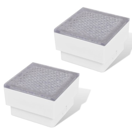 2 x LED Boden-Einbauleuchte 100 x 100 x 68 mm 
