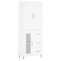 vidaXL Highboard Weiß 69,5x34x180 cm Holzwerkstoff vidaXL Highboard Weiß 69,5x34x180 cm Holzwerkstoff