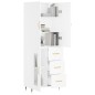 vidaXL Highboard Weiß 69,5x34x180 cm Holzwerkstoff vidaXL Highboard Weiß 69,5x34x180 cm Holzwerkstoff