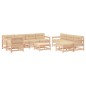 vidaXL 10-tlg. Garten-Lounge-Set mit Kissen Massivholz vidaXL 10-tlg. Garten-Lounge-Set mit Kissen Massivholz