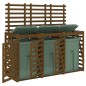 vidaXL Mülltonnenbox für 3 Tonnen Honigbraun Massivholz Kiefer vidaXL Mülltonnenbox für 3 Tonnen Honigbraun Massivholz Kiefer