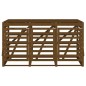 vidaXL Mülltonnenbox für 3 Tonnen Honigbraun Massivholz Kiefer vidaXL Mülltonnenbox für 3 Tonnen Honigbraun Massivholz Kiefer