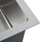 vidaXL Handgemachte Einbauspüle Edelstahl vidaXL Handgemachte Einbauspüle Edelstahl