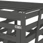 vidaXL Mülltonnenbox für 2 Tonnen Grau Massivholz Kiefer vidaXL Mülltonnenbox für 2 Tonnen Grau Massivholz Kiefer