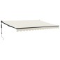 vidaXL Elektrische Markise mit Kurbel Creme 4,5x3 m vidaXL Elektrische Markise mit Kurbel Creme 4,5x3 m