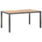 vidaXL 7-tlg. Garten-Essgruppe mit Auflagen Poly Rattan Grau vidaXL 7-tlg. Garten-Essgruppe mit Auflagen Poly Rattan Grau