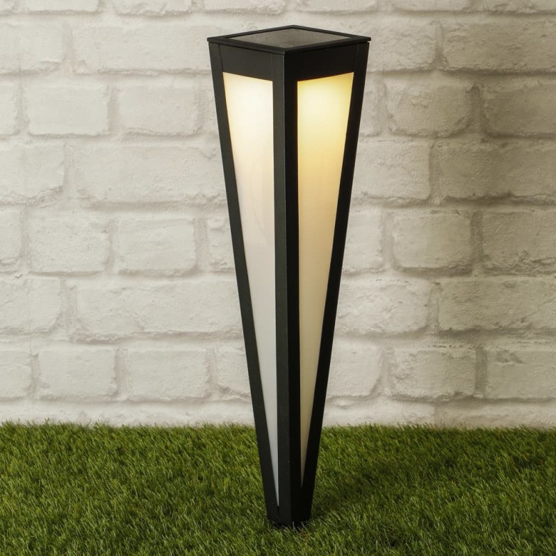 HI LED-Solar-Gartenleuchte 58 cm Schwarz HI LED-Solar-Gartenleuchte 58 cm Schwarz