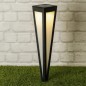 HI LED-Solar-Gartenleuchte 58 cm Schwarz HI LED-Solar-Gartenleuchte 58 cm Schwarz