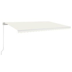 vidaXL Gelenkarmmarkise Einziehbar 500x350 cm Creme