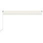 vidaXL Gelenkarmmarkise Einziehbar 500x350 cm Creme vidaXL Gelenkarmmarkise Einziehbar 500x350 cm Creme
