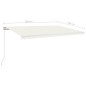vidaXL Gelenkarmmarkise Einziehbar 500x350 cm Creme vidaXL Gelenkarmmarkise Einziehbar 500x350 cm Creme