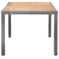 vidaXL 7-tlg. Garten-Essgruppe mit Auflagen Poly Rattan Grau vidaXL 7-tlg. Garten-Essgruppe mit Auflagen Poly Rattan Grau