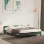 vidaXL Bettgestell mit Kopfteil Dunkelgrün 140x190 cm Samt vidaXL Bettgestell mit Kopfteil Dunkelgrün 140x190 cm Samt