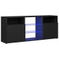vidaXL TV-Schrank mit LED-Leuchten Schwarz 120x30x50 cm vidaXL TV-Schrank mit LED-Leuchten Schwarz 120x30x50 cm