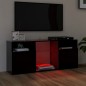 vidaXL TV-Schrank mit LED-Leuchten Schwarz 120x30x50 cm vidaXL TV-Schrank mit LED-Leuchten Schwarz 120x30x50 cm